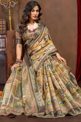 multicolor ethnic motifs zari designer kanjeevaram saree