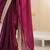 purple embellished sequinned satin heavy work saree