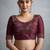 Peach embellished beads and stones tissue designer saree