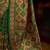 green ethnic motifs banarasi silk blend saree