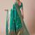 green bagh woven design zari banarasi silk blend saree