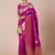 pink woven design zari ethnic banarasi silk blend saree