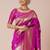 pink woven design zari ethnic banarasi silk blend saree