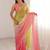multicolor embellished sequinned satin saree