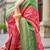 Pink woven design jaali silk blend banarasi saree