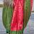 Pink woven design jaali silk blend banarasi saree