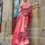Magenta woven design jaali silk blend banarasi saree