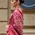 Magenta woven design jaali silk blend banarasi saree
