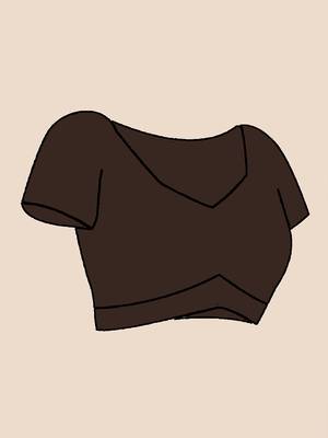 brown striped cotton blend designer khadi saree 4