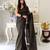 black striped cotton blend khadi saree