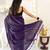 purple striped cotton blend designer khadi saree