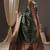Green woven design zari silk blend banarasi saree