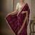 purple floral zari satin designer saree