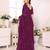 burgundy embellished gotta patti saree