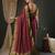 maroon woven design zari georgette kanjeevaram saree