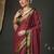 maroon woven design zari georgette kanjeevaram saree