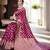magenta woven design zari organza banarasi saree