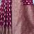 magenta woven design zari organza banarasi saree