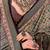 Black ethnic motifs zari silk blend banarasi saree