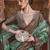 sea green sea green & brown ethnic motif woven design zari banarasi silk blend saree