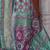 burgundy & blue geometric woven design zari banarasi silk blend saree