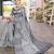 grey ethnic motifs woven design zari organza saree