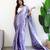 Purple tissue saree with blouse