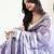 Purple tissue saree with blouse