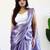 Purple tissue saree with blouse