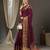 burgundy ethnic motifs zari georgette kanjeevaram saree