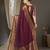 burgundy ethnic motifs zari georgette kanjeevaram saree