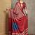 red striped saree with blouse