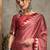red striped saree with blouse