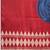 red striped saree with blouse