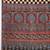 black ethnic motifs ajrak crepe block print saree
