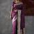 purple ethnic motifs woven design zari kanjeevaram silk blend saree
