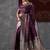 purple ethnic motifs woven design zari kanjeevaram silk blend saree