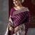 purple ethnic motifs woven design zari kanjeevaram silk blend saree