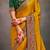yellow ethnic motifs heavy work saree