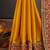 yellow ethnic motifs heavy work saree
