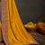 yellow ethnic motifs heavy work saree
