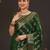 Green woven design zari silk blend banarasi saree