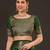 Green woven design zari silk blend banarasi saree