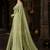 lime woven design zari art silk blend banarasi saree