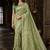 lime woven design zari art silk blend banarasi saree