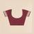burgundy ethnic motifs zari art silk blend heavy work saree