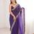 Purple woven design zari designer saree