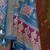 Blue ethnic motifs zari silk blend woven design  saree