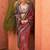 Maroon ethnic motifs zari silk blend banarasi saree