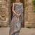 Grey woven design zari dabu saree